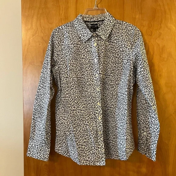 Talbots Tops Talbots Long Sleeve Button Up Shirt Leopard
